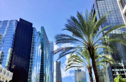 Downtown business district
